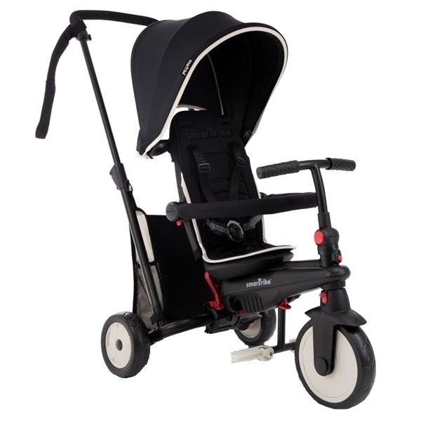 Tricicleta pentru copii Smart Trike STR3 Negru 6 in 1 ultrapliabila, dotata cu frana, scaun rabatabil, sistem patentat cu tehnologie Touch Steering, varsta 10 luni+ – imaginea 7
