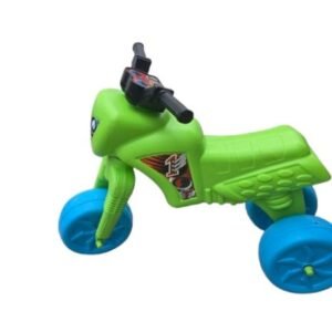 Tricicleta copii fara pedale Big Cross green de la 2 ani pana la 20 kg, inaltime pana la sezut 34 cm