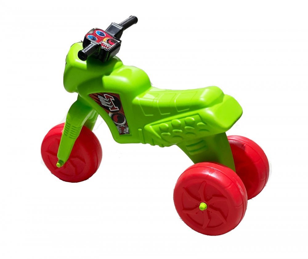 Tricicleta copii fara pedale Big Cross green de la 2 ani pana la 20 kg, inaltime pana la sezut 34 cm – imaginea 2
