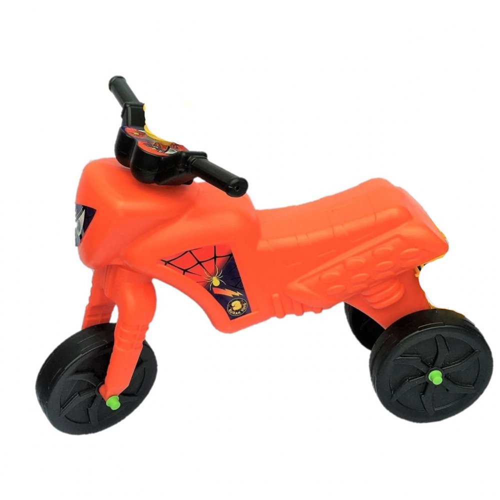 Tricicleta copii fara pedale Big Cross orange de la 2 ani pana la 20 kg, inaltime pana la sezut 34 cm – imaginea 3