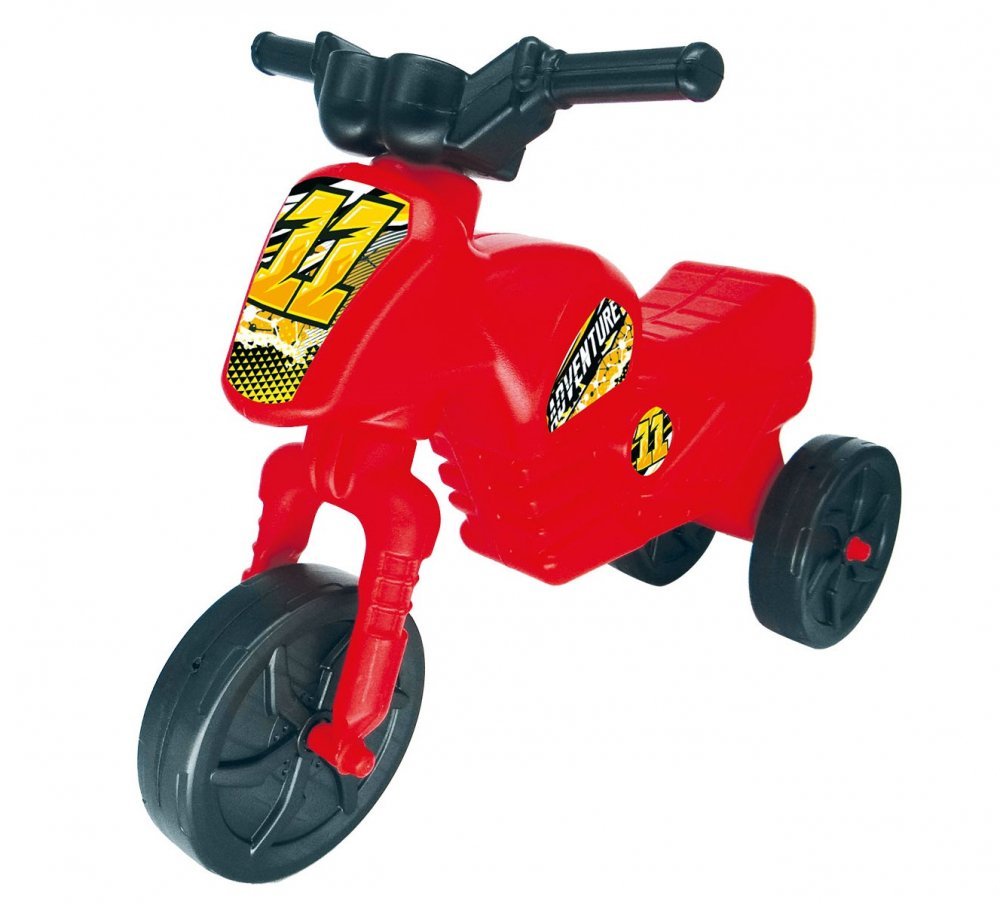 Tricicleta de echilibru pentru copii, Burak Toys, fara pedale, design ergonomic de la 2 ani pana la 20 kg, dimensiune 60 x 45 x 25 cm, Rosu – imaginea 2