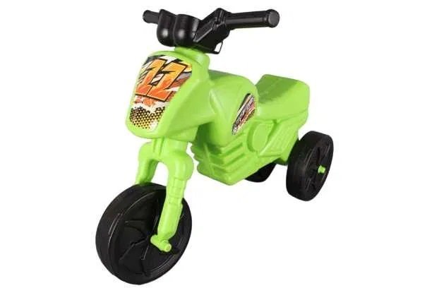Tricicleta de echilibru pentru copii, Burak Toys, fara pedale, design ergonomic de la 2 ani pana la 20 kg, dimensiune 60 x 45 x 25cm, Verde – imaginea 2