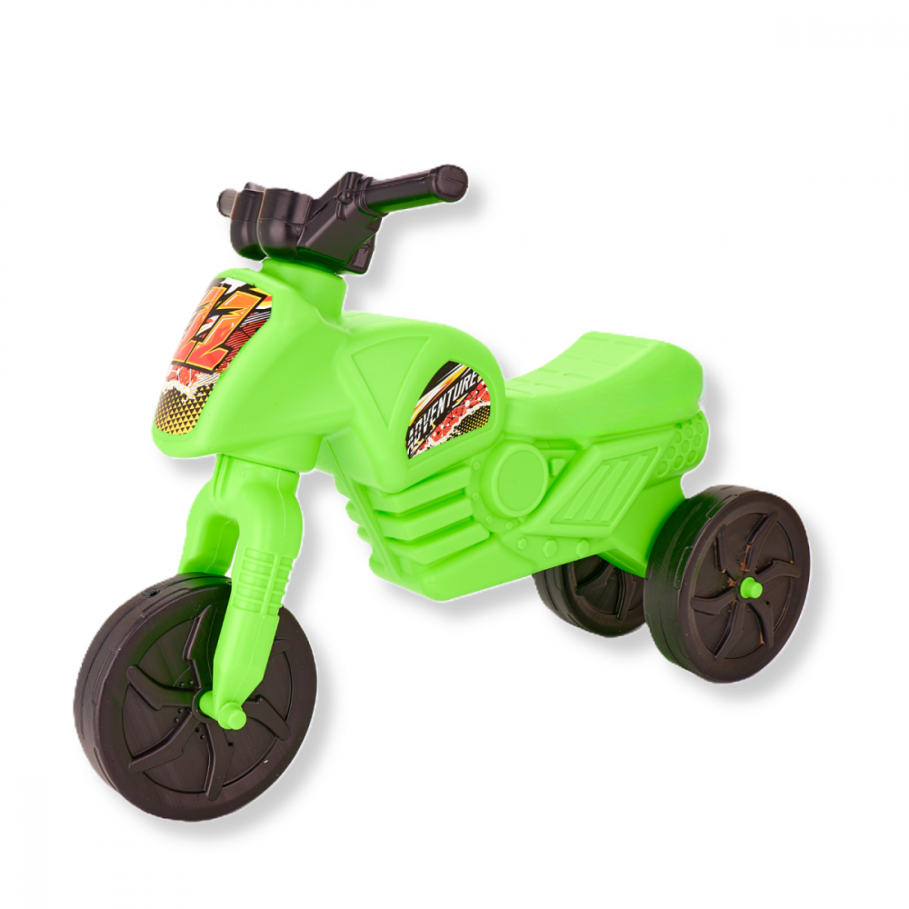 Tricicleta de echilibru pentru copii, Burak Toys, fara pedale, design ergonomic de la 2 ani pana la 20 kg, dimensiune 60 x 45 x 25cm, Verde – imaginea 3