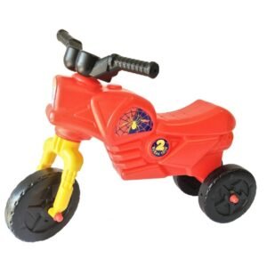 Tricicleta de echilibru pentru copii, Burak Toys, fara pedale, design ergonomic de la 2 ani pana la 20 kg, dimensiune 60 x 45 x 25 cm, Rosu