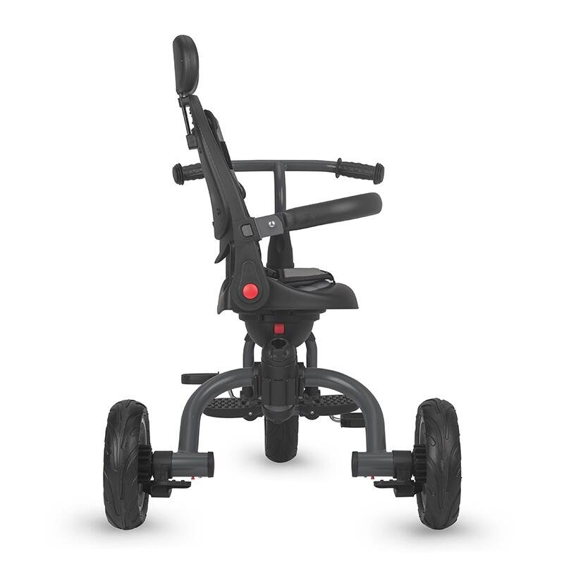 Tricicleta pentru copii Coccolle Venti Greystone multifunctionala, cu spatar ajustabil, cu pozitie de somn, sezut rotativ 360 grade, roti de cauciuc, 2 seturi de suporti de picioare de la 10 luni pana la 25 kg – imaginea 6
