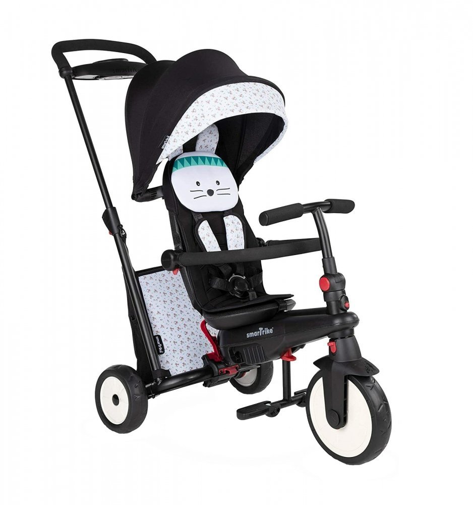 Tricicleta pentru copii Smart Trike STR5 Bunny 7 in 1 pliabila, dotata cu frana, scaun rabatabil, sistem patentat Touch Steering si cu certificare de carucior, varsta 9 luni+ – imaginea 8