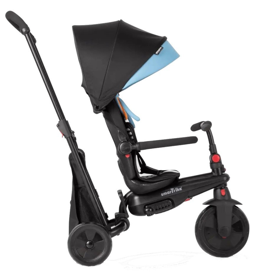 Tricicleta pentru copii Smart Trike STR5 Squirrel 7 in 1 pliabila, dotata cu frana, scaun rabatabil, sistem patentat Touch Steering si cu certificare de carucior, varsta 9 luni+ – imaginea 6