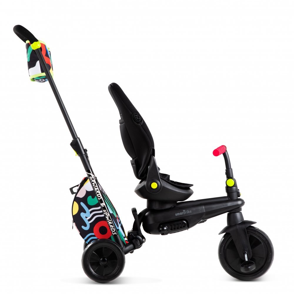 Tricicleta pentru copii Smart Trike Kelly Anna-Imagine 6 in 1 ultrapliabila cu sistem de ghidare Touch Steering, scaun reglabil si rabatabil, suport pentru picioare, roti din cauciuc Eva cu amortizoare – imaginea 4