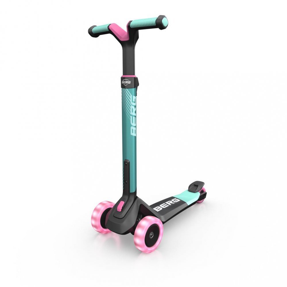 Trotineta pliabila cu lumini Berg Nexo mint, ghidon reglabil, greutate admisa 50 kg – imaginea 3