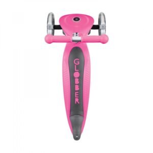 Trotineta evolutiva 4 in 1 pliabila Globber Go-Up Roz cu scaun, maner parinte, ghidon reglabil, greutate admisa 50 kg