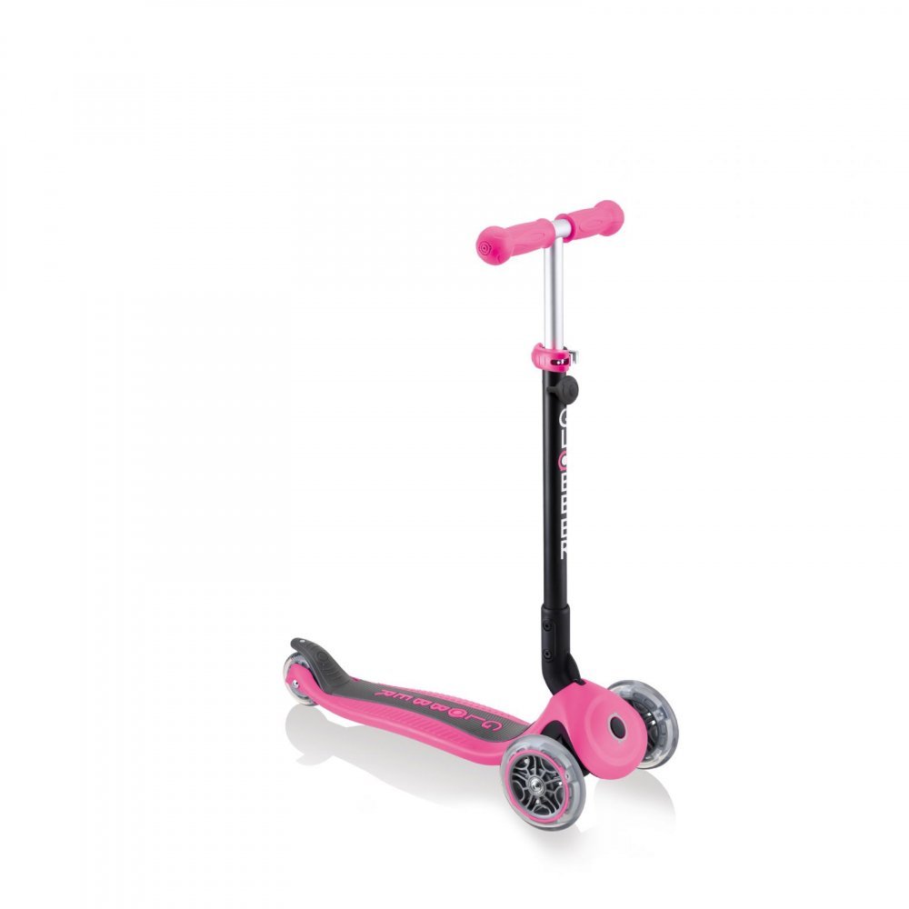Trotineta evolutiva 4 in 1 pliabila Globber Go-Up Roz cu scaun, maner parinte, ghidon reglabil, greutate admisa 50 kg – imaginea 3