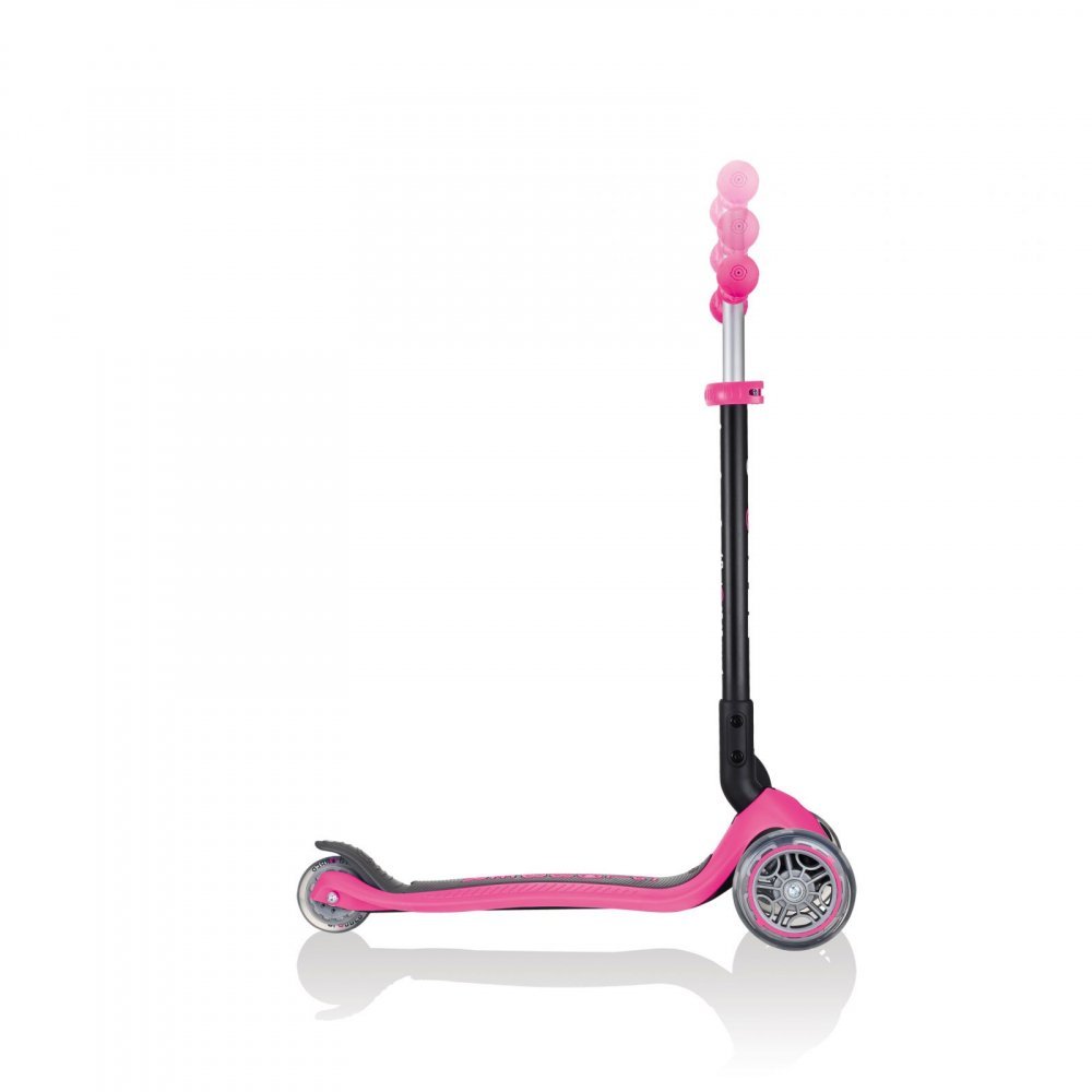 Trotineta evolutiva 4 in 1 pliabila Globber Go-Up Roz cu scaun, maner parinte, ghidon reglabil, greutate admisa 50 kg – imaginea 5
