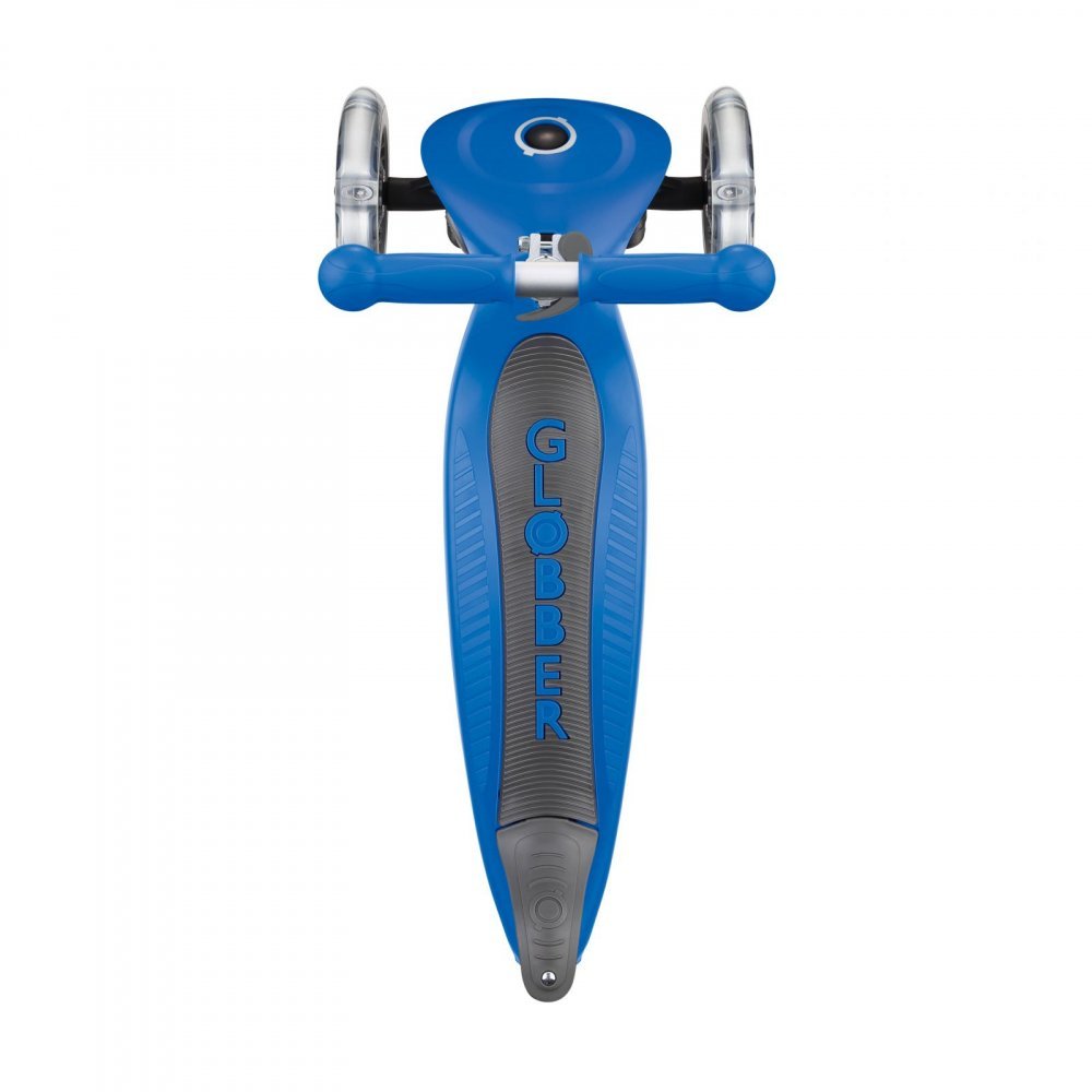 Trotineta pentru copii Globber Junior Albastru pliabila, platforma antiderapanta, ghidon din aluminiu reglabil, greutate admisa 50 kg – imaginea 6