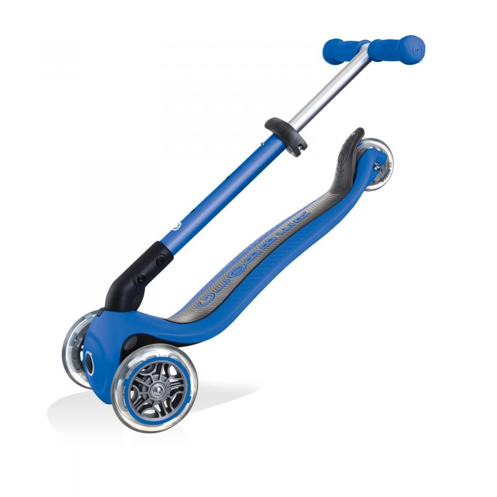 Trotineta pentru copii Globber Junior Albastru pliabila, platforma antiderapanta, ghidon din aluminiu reglabil, greutate admisa 50 kg – imaginea 7