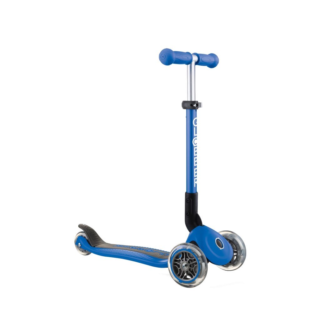 Trotineta pentru copii Globber Junior Albastru pliabila, platforma antiderapanta, ghidon din aluminiu reglabil, greutate admisa 50 kg – imaginea 8