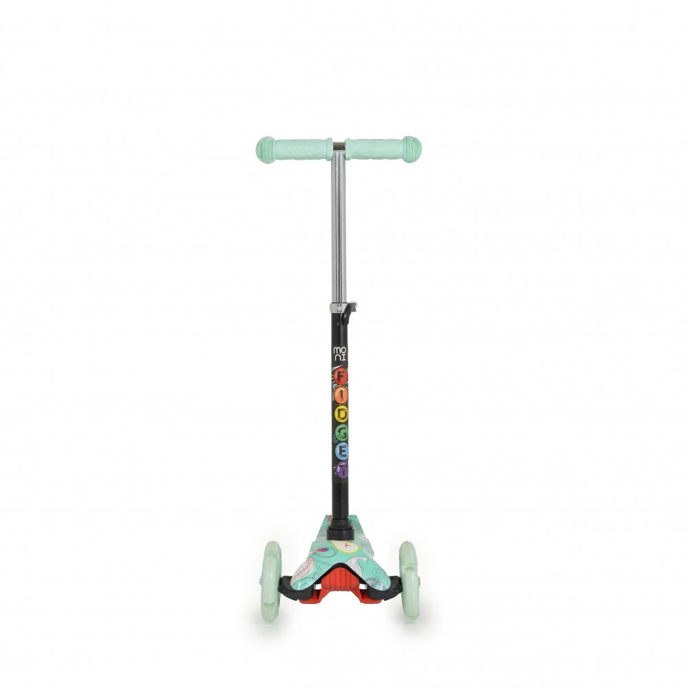 Trotineta intuitiva cu inaltime reglabila intre 50-74cm,roti cu lumini LED,de la 3ani si pana la 40kg Moni Fidget Mint – imaginea 3