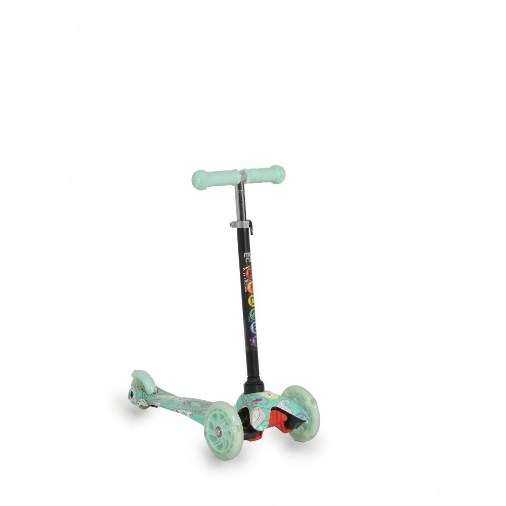 Trotineta intuitiva cu inaltime reglabila intre 50-74cm,roti cu lumini LED,de la 3ani si pana la 40kg Moni Fidget Mint – imaginea 8