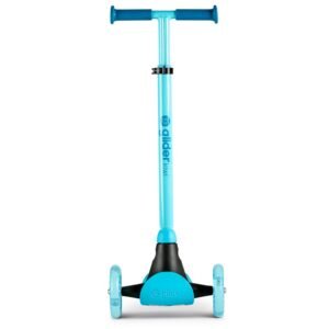 Trotineta cu 3 roti Yvolution Y Glider kiwi blue, roti Led, ghidon reglabil, greutate admisa 50 kg