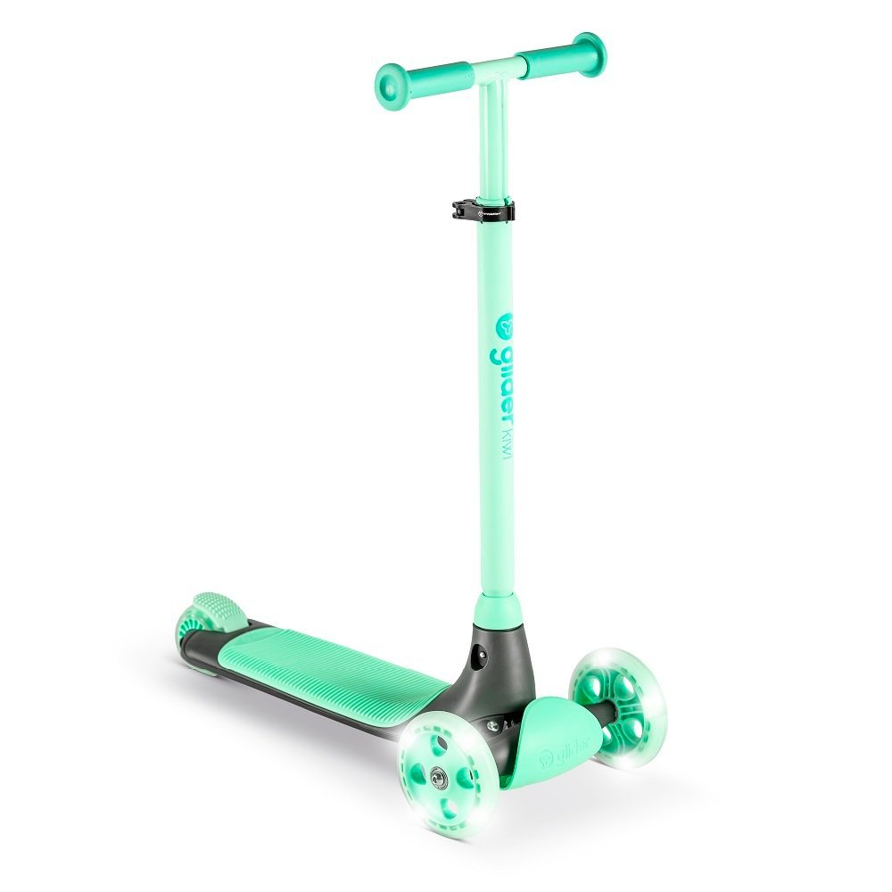 Trotineta cu 3 roti Yvolution Y Glider kiwi green, roti Led, ghidon reglabil, greutate admisa 50 kg – imaginea 7