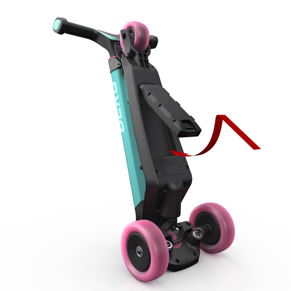 Trotineta pliabila cu lumini si magnet Berg Nexo lime, ghidon reglabil, greutate admisa 50 kg – imaginea 5