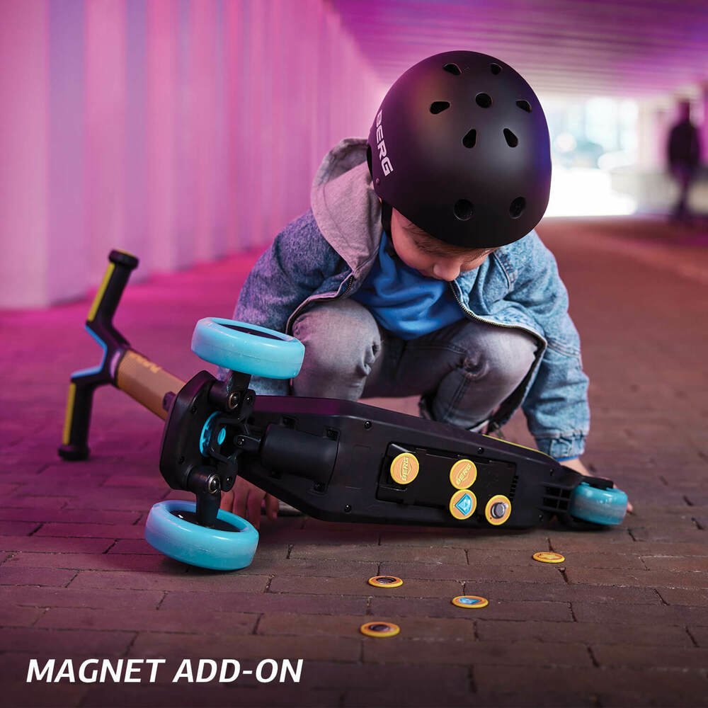 Trotineta pliabila cu lumini si magnet Berg Nexo lime, ghidon reglabil, greutate admisa 50 kg – imaginea 6