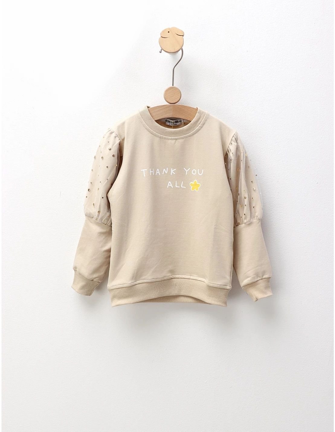 Bluza Thank You All, bej