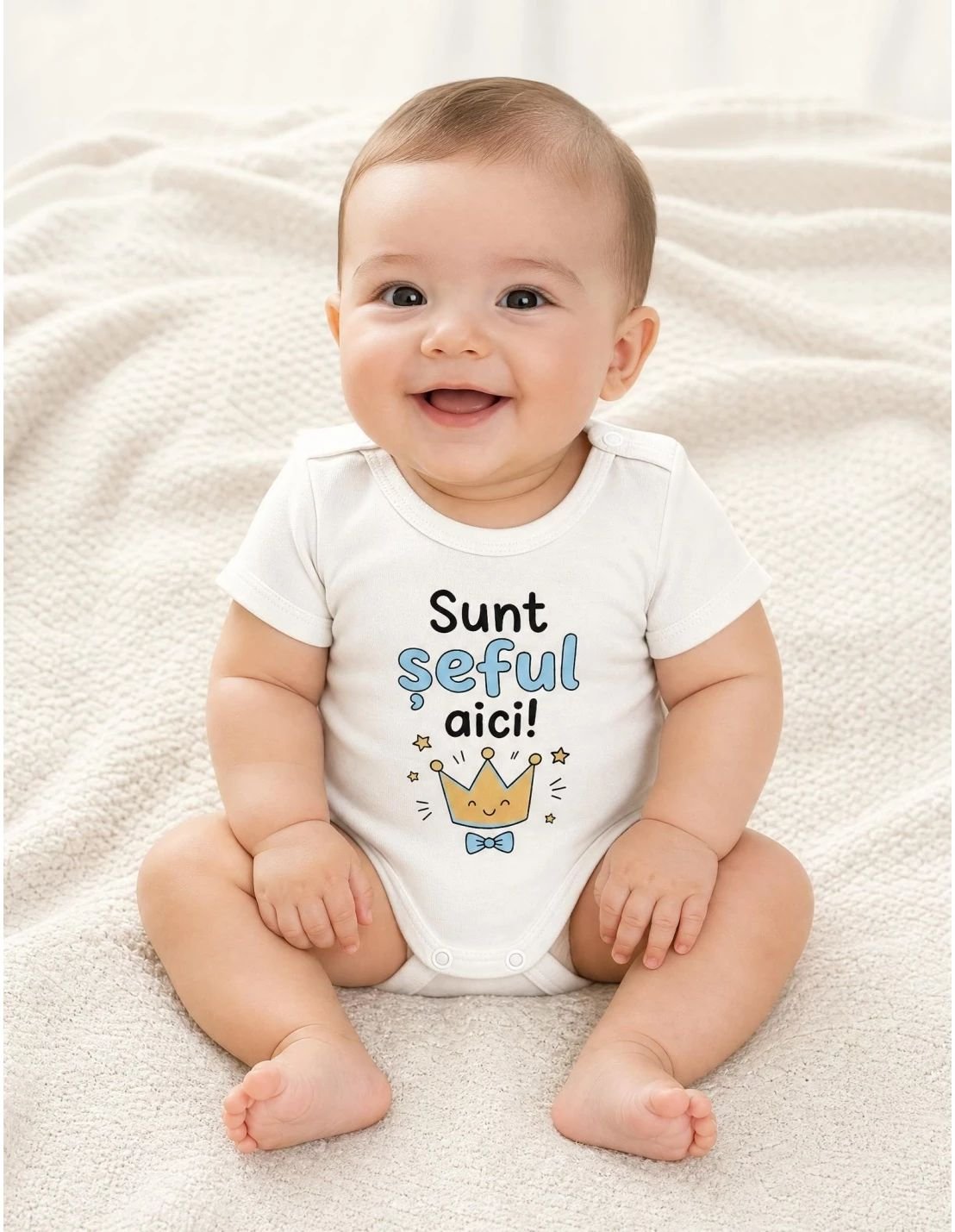 Body MS, Sunt Seful Aici!, ecru-albastru