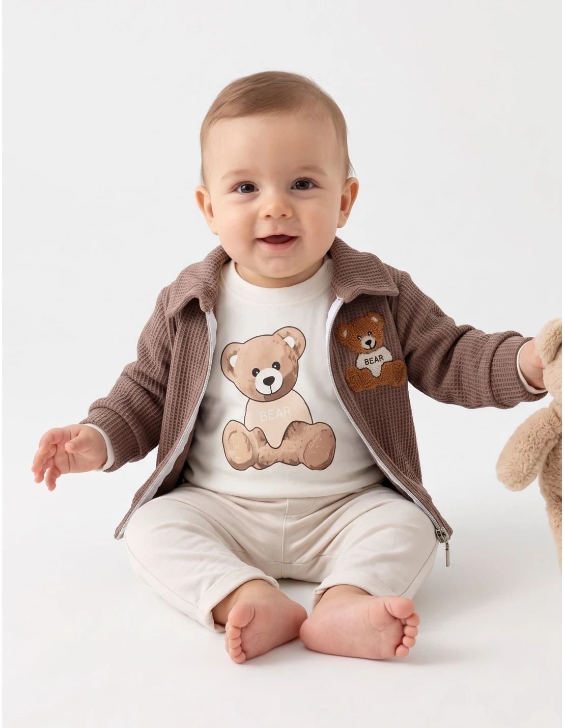 Compleu Chill Bear, maro
