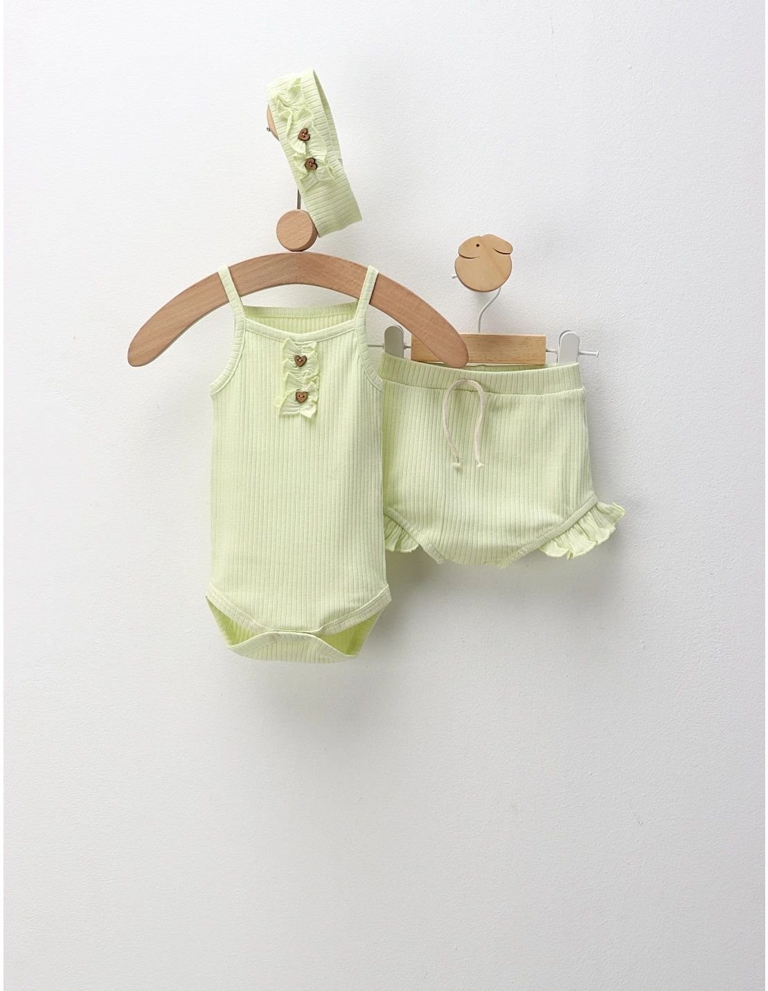 Costumas de vara, 3 piese, For Girls, verde