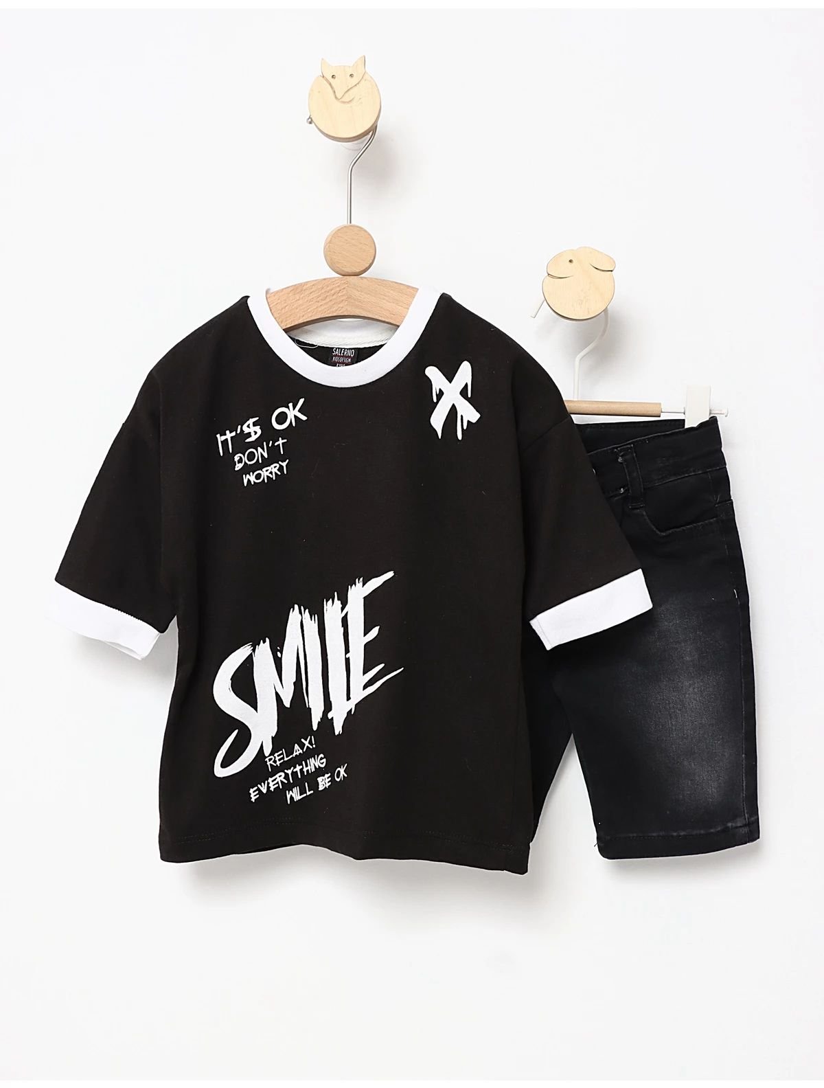 Costumas de vara Smile Relax negru