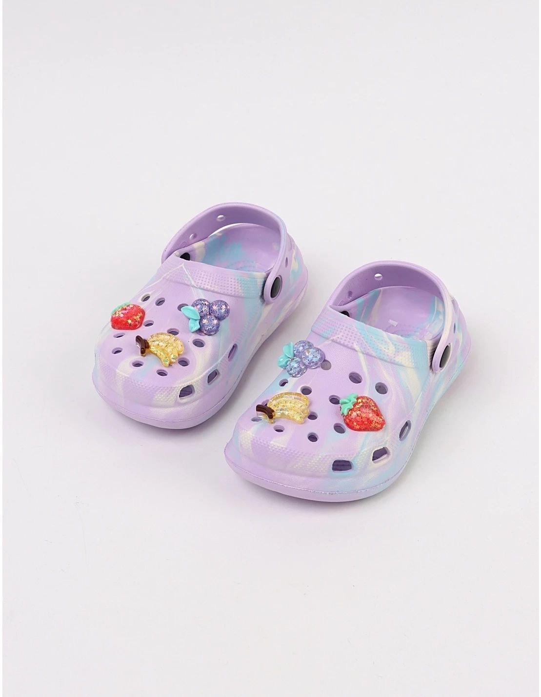 Papuci spuma usori Jibbtz Fruit, mov