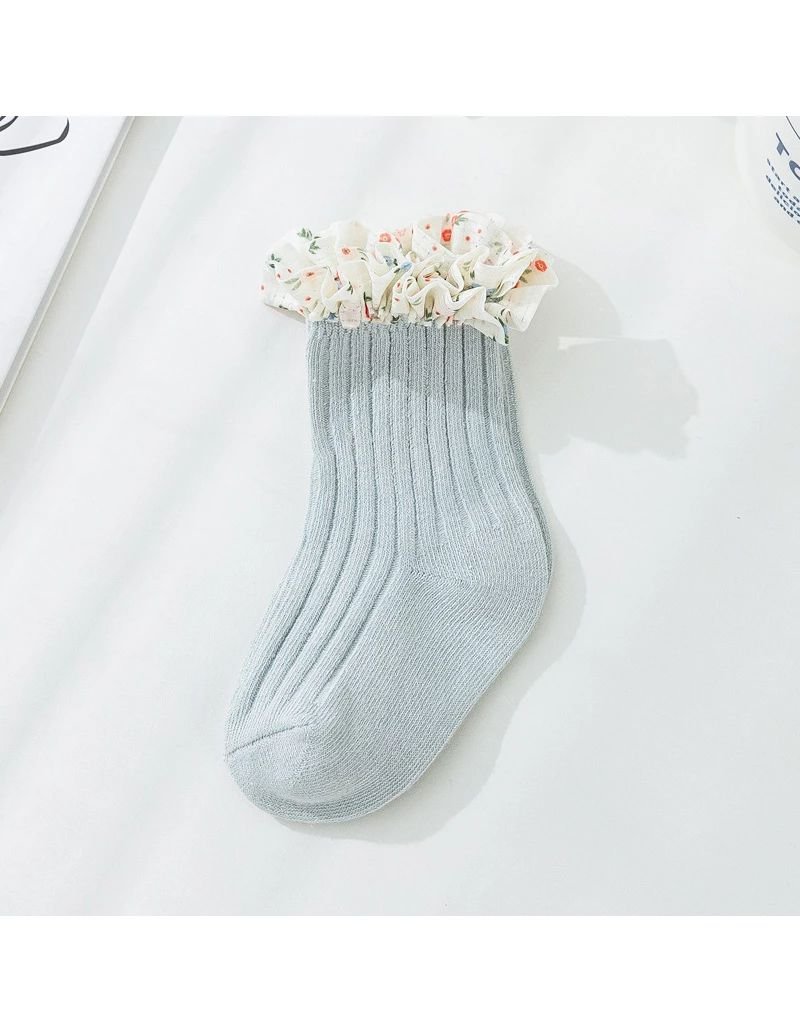 Sosete Frilly Ruffle bleu pal