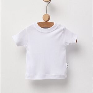Tricou bebe, 100% bumbac, alb