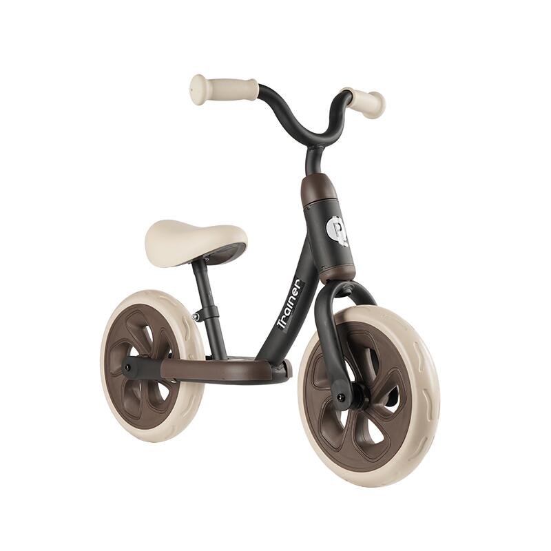 Bicicleta copii fara pedale QPlay Trainer Balance bike negru 10 inch, varsta 2-4 ani, sa din piele ecologica, inaltime ajustabila la ghidon si scaun, roti din spuma EVA cu densitate ridicata – imaginea 4