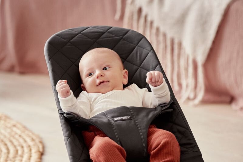 Balansoar Bliss BabyBjorn Black din tesatura matlasata cu aspect Clasic – imaginea 2
