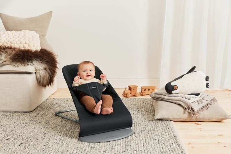 Balansoar Bliss BabyBjorn Black din tesatura matlasata cu aspect Clasic – imaginea 3