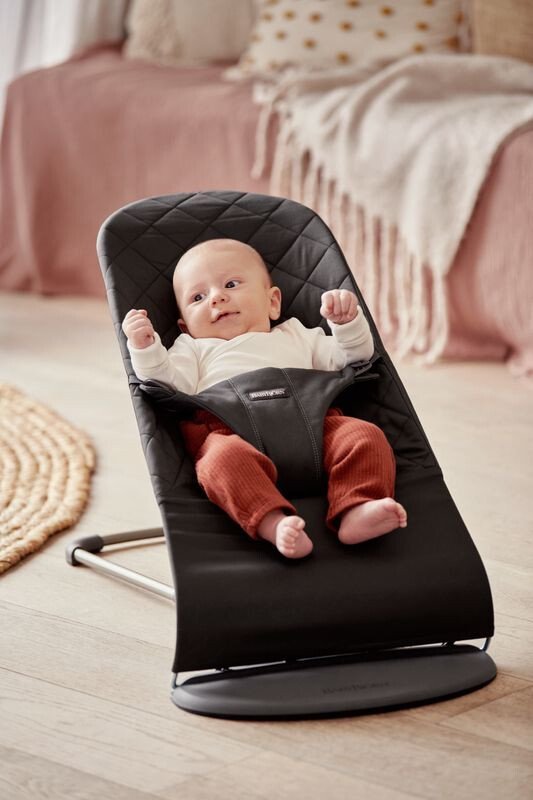 Balansoar Bliss BabyBjorn Black din tesatura matlasata cu aspect Clasic – imaginea 7