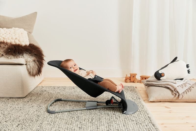 Balansoar Bliss BabyBjorn Black din tesatura matlasata cu aspect Clasic – imaginea 8