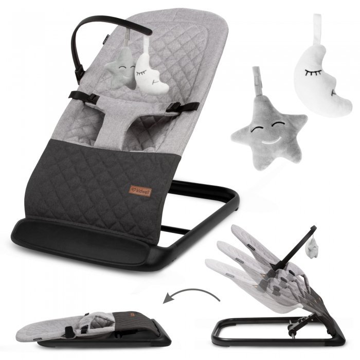 Balansoar pentru copii Kidwell Laro Grey Black – imaginea 2