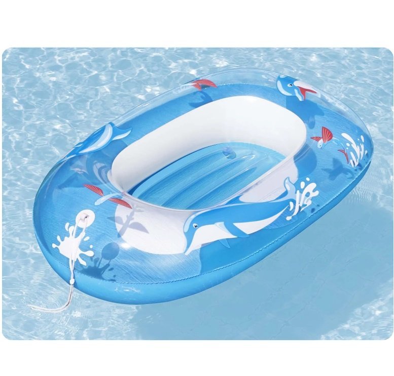 Barca gonflabila pentru copii 102 x 69 cm Blue – imaginea 5
