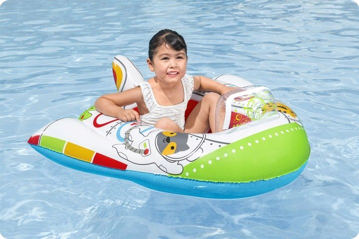 Barca gonflabila pentru copii cu sunete Bestway 104 x 99 cm Space Ship – imaginea 3