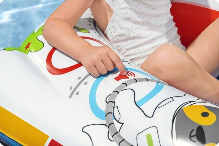 Barca gonflabila pentru copii cu sunete Bestway 104 x 99 cm Space Ship – imaginea 4