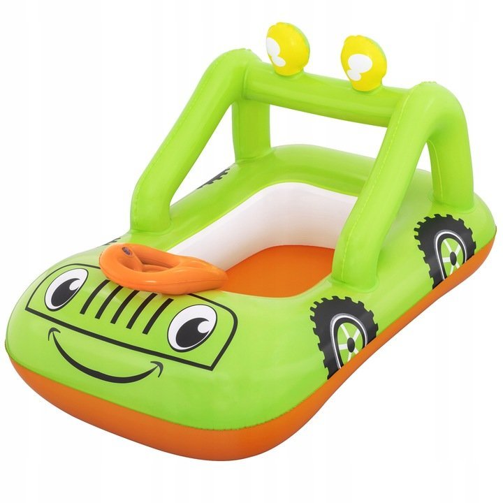 Barca gonflabila pentru copii Bestway 92 x 61 cm Smiling Car Verde – imaginea 6