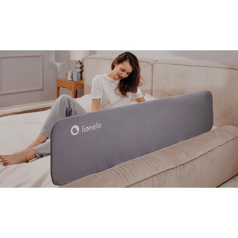 Bariera de protectie pentru pat Lionelo Lora XL 150×46 cm bej – imaginea 2