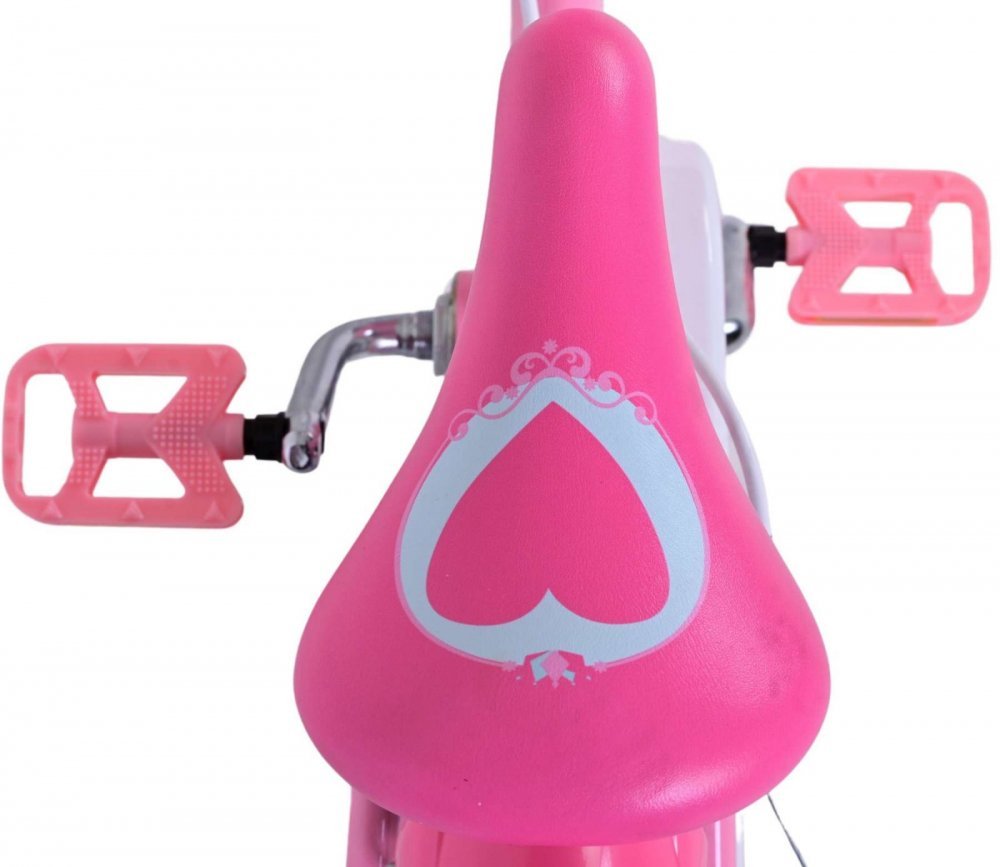 Bicicleta pentru copii EL Disney Princess 16 inch FW, frana de mana pe ambele roti, scaun si ghidon reglabil, cosulet pe ghidon, roti gonflabile, stopuri reflectorizante – imaginea 3