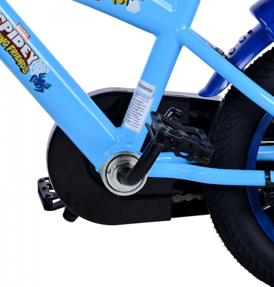 Bicicleta pentru copii EL Spidey si prietenii 12 inch, frana de mana pe roata fata, scaun si ghidon reglabil, spite metalice, roti gonflabile – imaginea 4