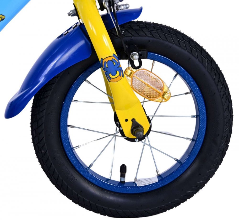 Bicicleta pentru copii EL Spidey si prietenii 12 inch, frana de mana pe roata fata, scaun si ghidon reglabil, spite metalice, roti gonflabile – imaginea 6