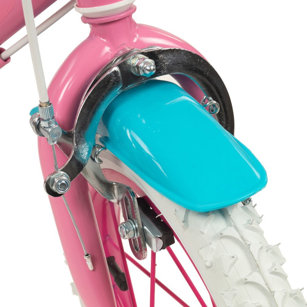 Bicicleta copii Toimsa Peppa Pig Pink 16 inch, cu cosulet frontal si scaunel pentru papusi, de la 5 ani, inaltimea recomandata 110-120 cm, scaun si ghidon reglabile, roti ajutatoare detasabile – imaginea 2