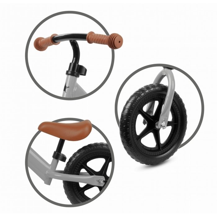 Bicicleta fara pedale Kidwell Rebel gray – imaginea 3