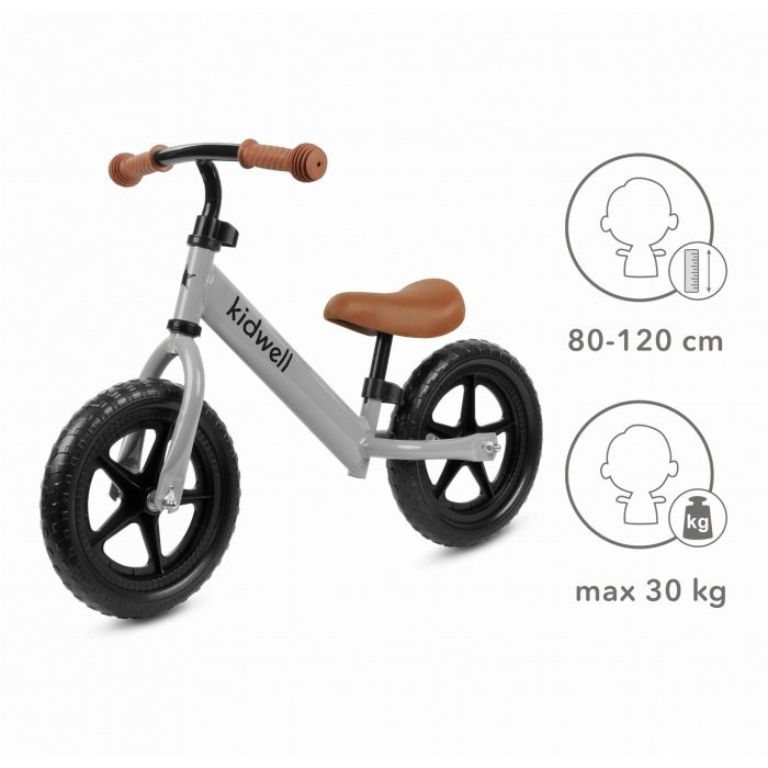 Bicicleta fara pedale Kidwell Rebel gray – imaginea 5